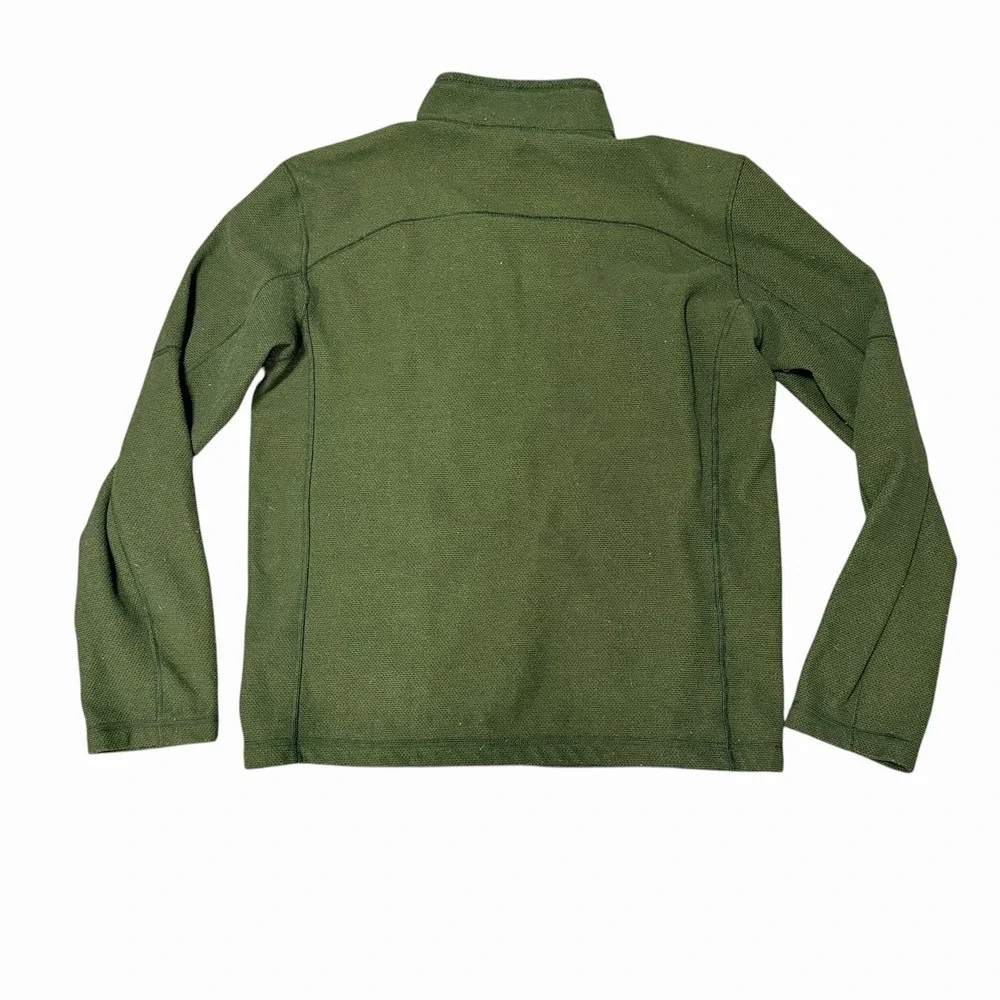 The‎ North Face Fleece Jacket Full Zip Mens Large Green Excellent
